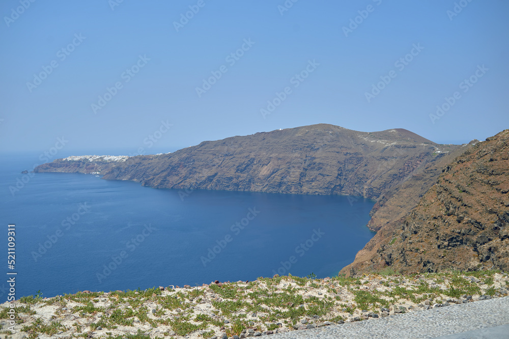 View of Santorini island caldera