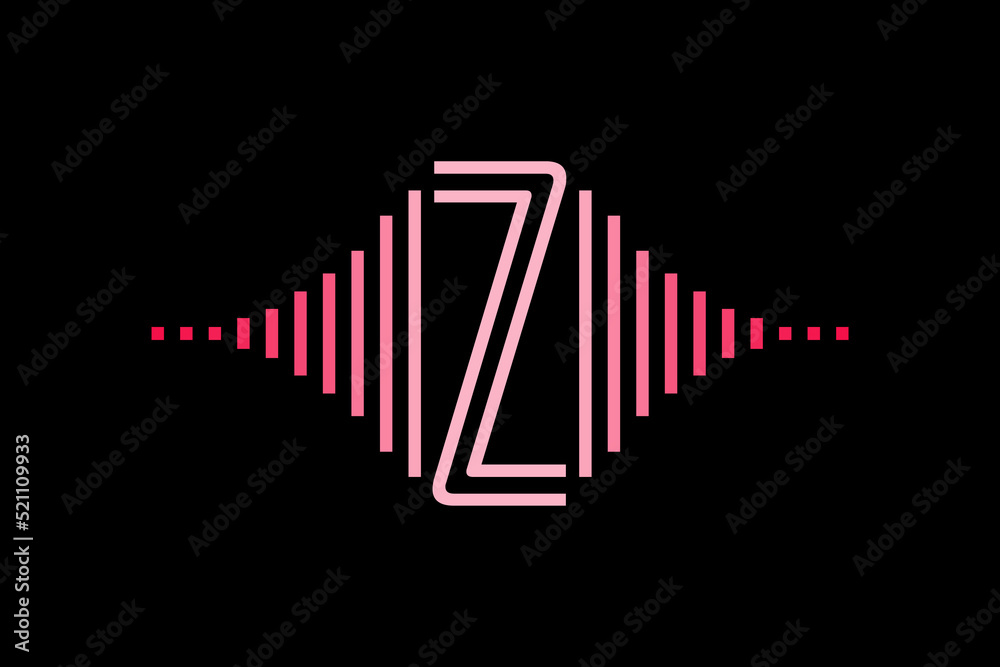 Initial letter with pulse music player element. Very suitable for symbol, logo, company name, brand name, personal name, icon and many more. Initial letter with pulse music player element. Very suitable for symbol, logo, company name, brand name, personal name, icon and many more.