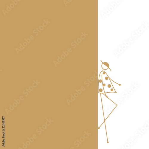 icon　Line Art　Simple Line　アイコン　線画　壁にもたれかかる人
