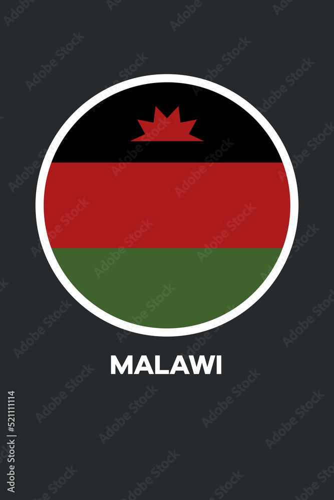 Poster with the flag of Malawi Poster with the flag of Malawi