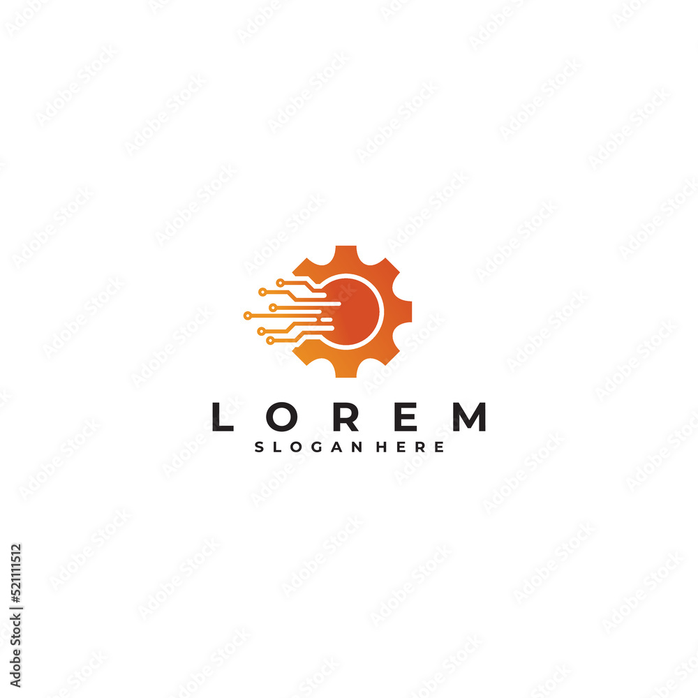 gear logo vector design template gear logo vector design template