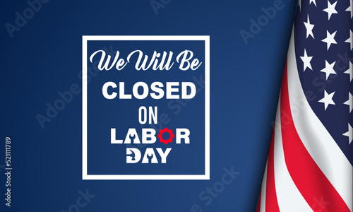 Happy Labor Day Background Design. Greeting Card, Banner, Poster. Vector Illustration.