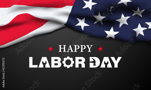 Happy Labor Day Background Design. Greeting Card, Banner, Poster. Vector Illustration.