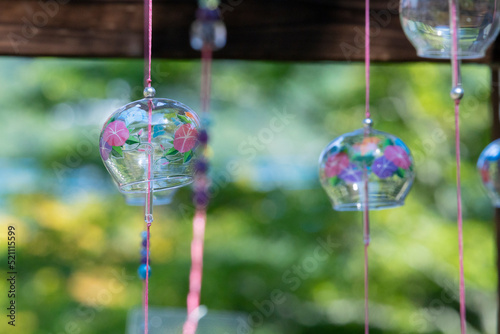 夏の花寺吉祥寺の風鈴参道