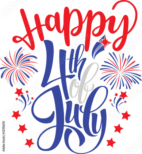 Happy 4th of July 3 Vector, 4th July Vector, America Vector