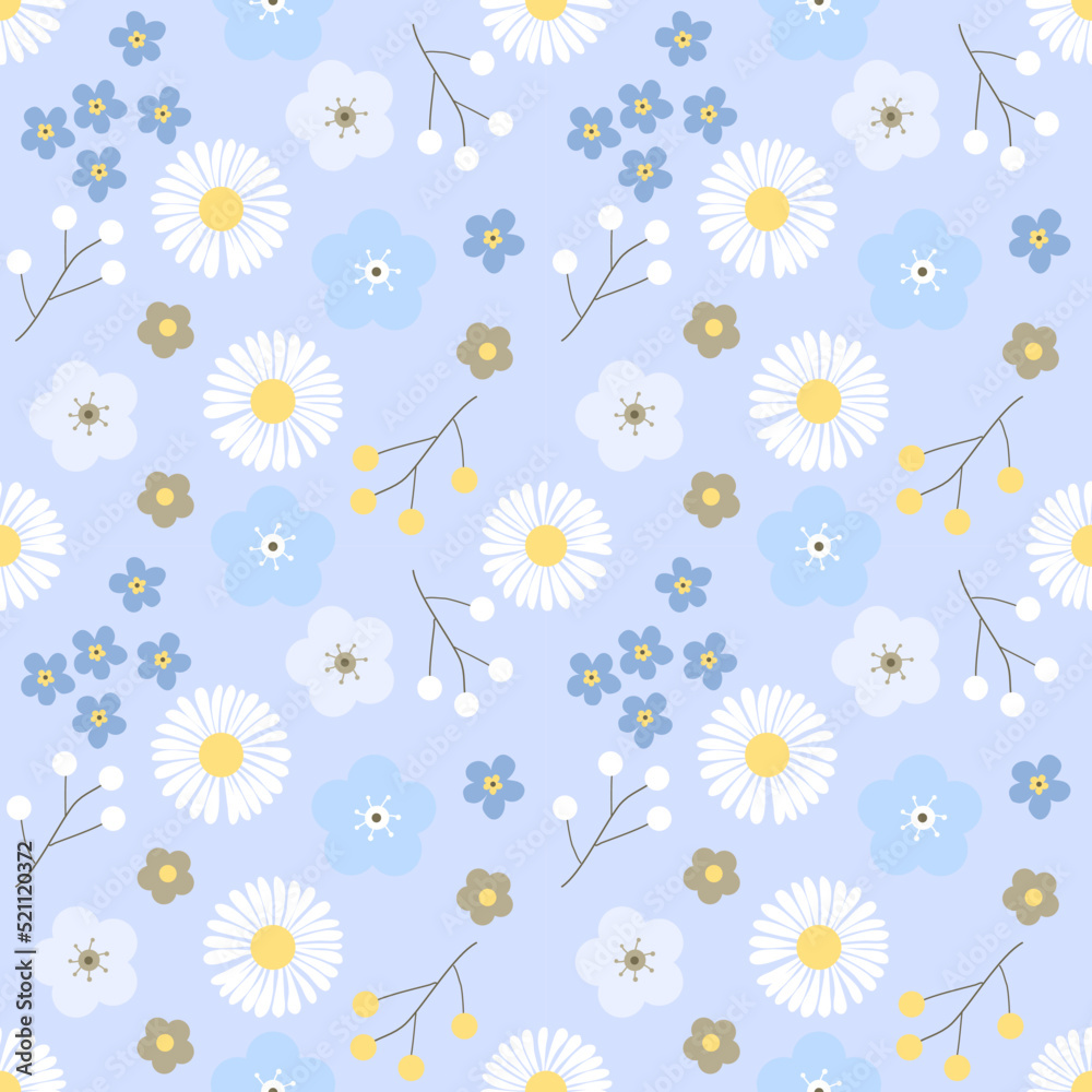 Obraz premium seamless pattern with flowers.