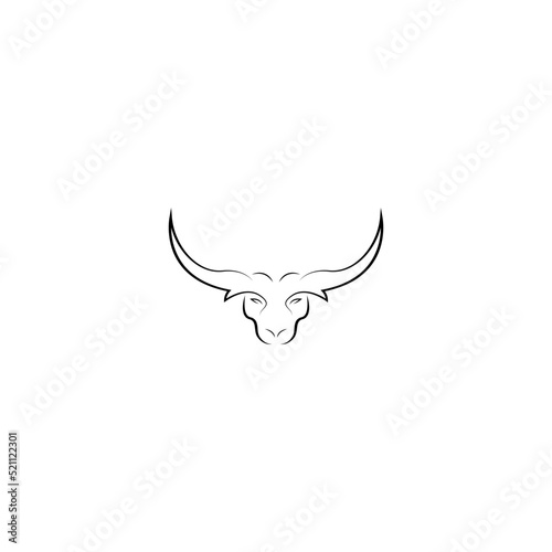 bull logo vector illustration design © azam