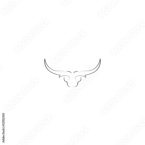 bull logo vector illustration design