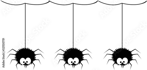 Foto Cute Spider Vector illustration. Cute Spider Clip art or image.
