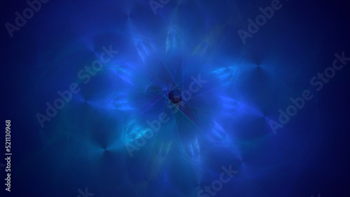 3D rendering abstract round light background