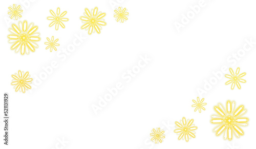 Pixel art of fireworks frame glowing yellow
