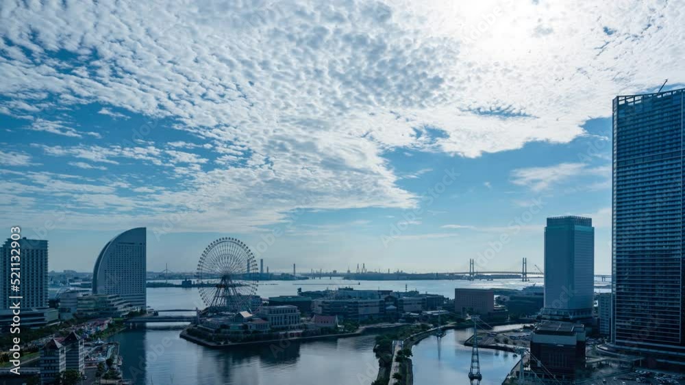 横浜みなとみらい空撮 タイムラプス 横浜みなとみらい空撮 タイムラプス