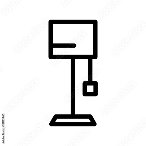 Stand lamp icon template