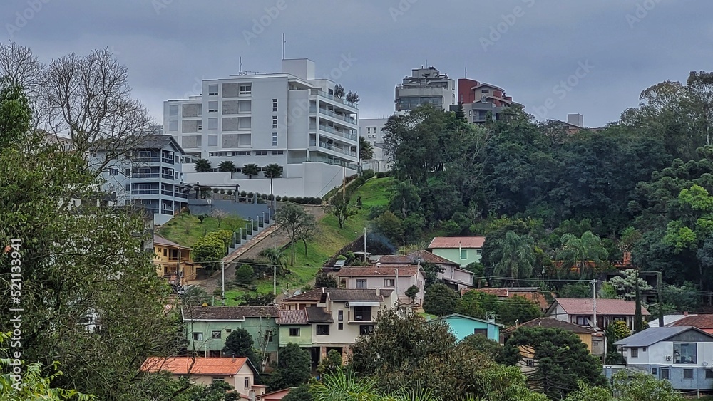 Obraz premium houses on the hill