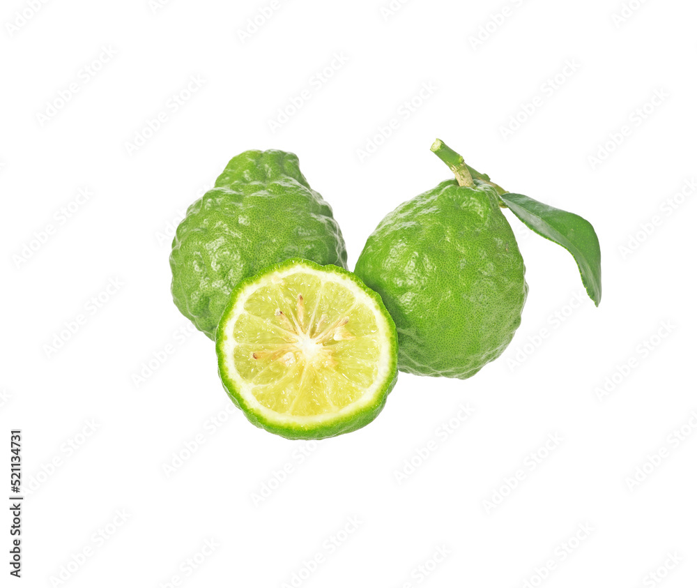 bergamot isolated on white background. bergamot isolated on white background.