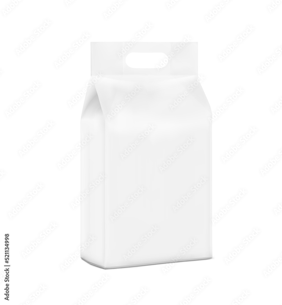 Realistic plastic stand bag with hand mockup. Vector illustration isolated on white background. Ready for your design. Suite for the presentation of diaper, pets, foods, household, wet wipes, etc. Realistic plastic stand bag with hand mockup. Vector illustration isolated on white background. Ready for your design. Suite for the presentation of diaper, pets, foods, household, wet wipes, etc.