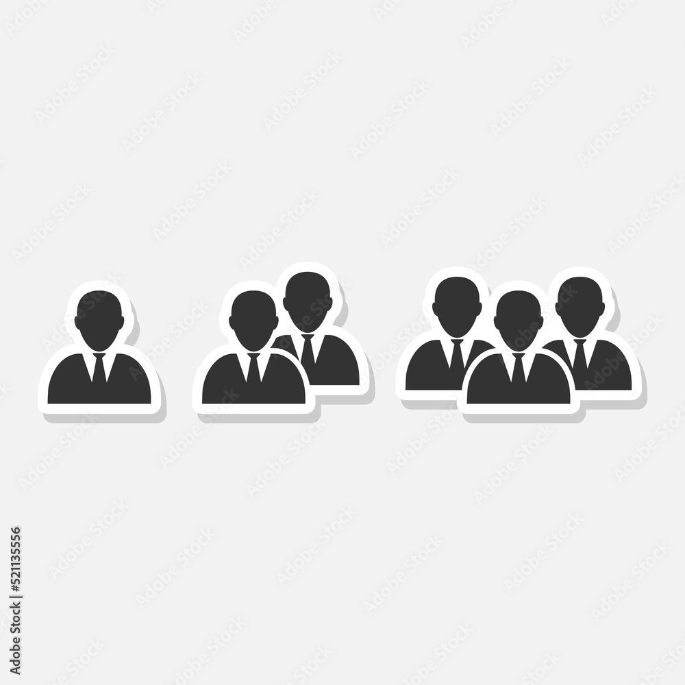 Person icon. Person icon image sticker Person icon. Person icon image sticker