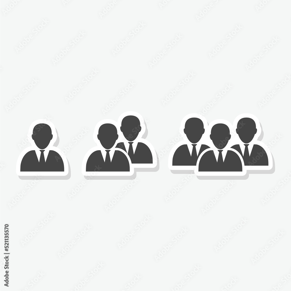 Person icon. Person icon image sticker Person icon. Person icon image sticker