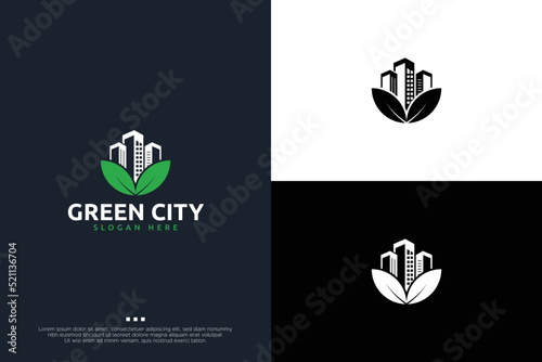 Minimal real estate logo design template