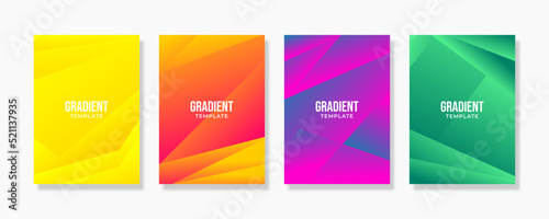 Modern Covers Template Design. Set of gradients background for Presentation, Magazines, Flyers, Annual Reports, Posters and Business Cards 