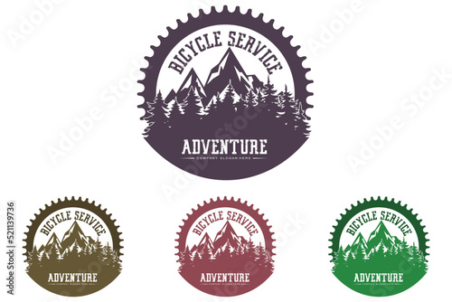 Bike Logo Icon Vector, vehicle for sports, racing, casual, downhill, retro template