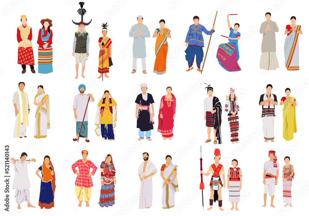 People from different states, parts or