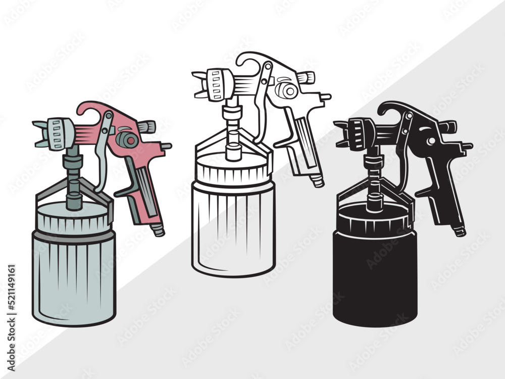 Spray Gun SVG Paint Spray Gun Svg Painting Svg Paint Svg Spray