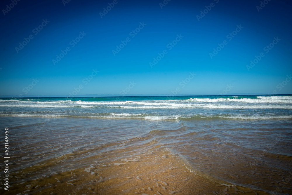 playas y calas del 
 mar Mediterraneo en Conil de Frontera en Cadiz España