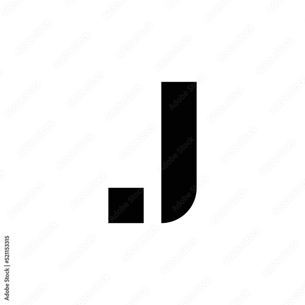 modern monogram letter J logo design modern monogram letter J logo design