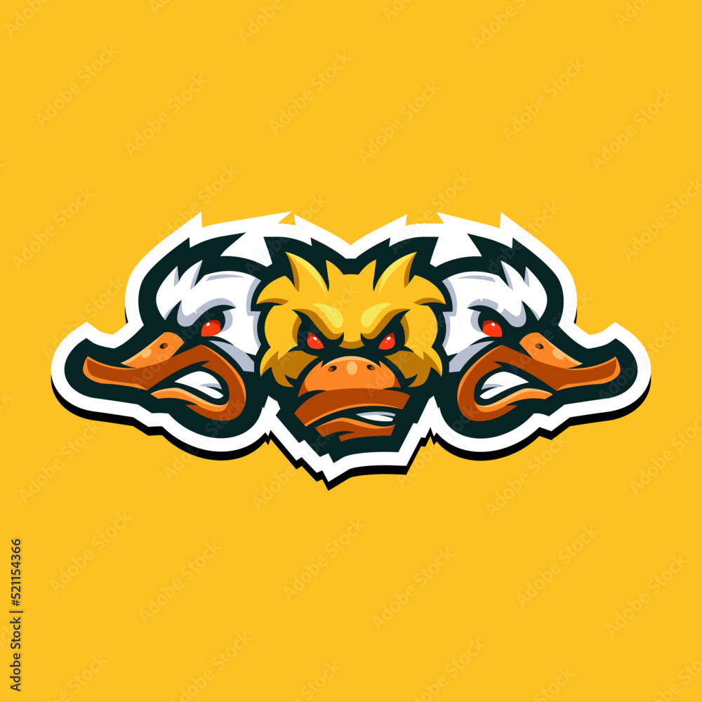 Duck Mascot Logo Stock Vector Adobe Stock