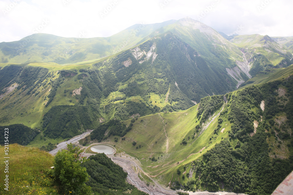 Fototapeta premium beautiful picturesque mountain landscape