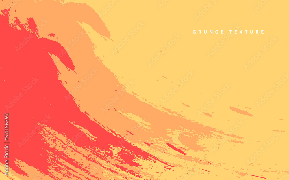Obraz premium Abstract grunge texture orange paintbrush background