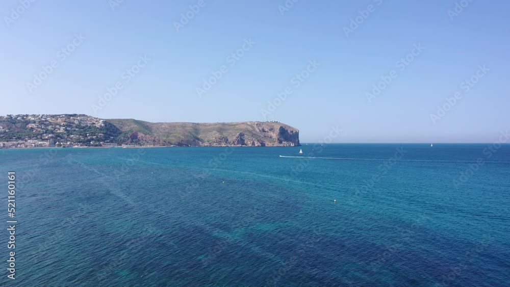 Aerial view of clear turquoise sea and waves Aerial view of clear turquoise sea and waves