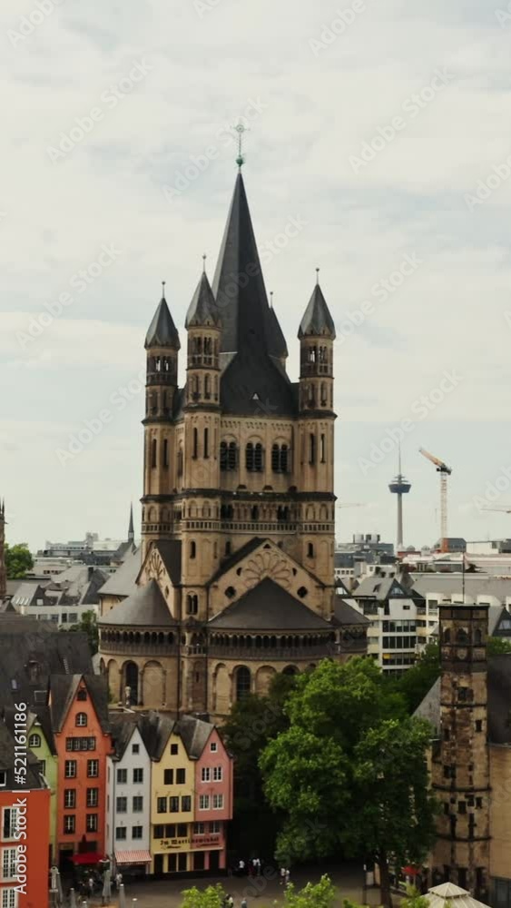 Cityscape of Cologne, Cathedral Church of Saint Peter in historic city center Cityscape of Cologne, Cathedral Church of Saint Peter in historic city center