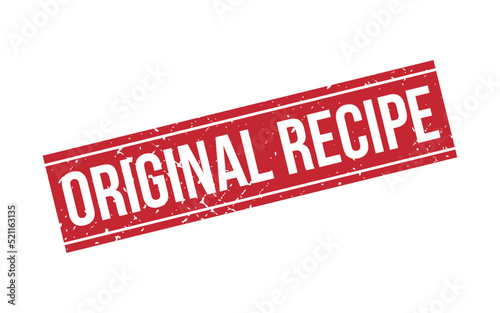 Original Recipe Stamp Seal Vector Illustration