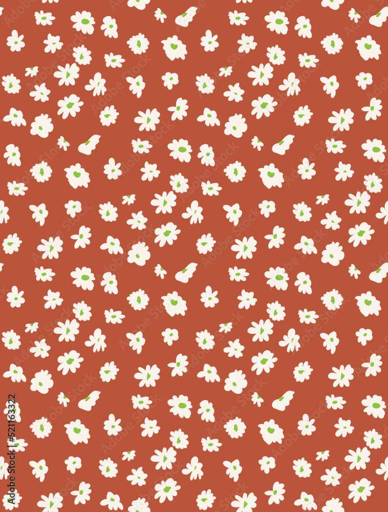 Abstract Small Daisy Flowers Hand Drawn Cute Ditsy Florals Seamless Pattern Trendy Fashion Colors Perfect for Allover Fabric Print or Wrapping Paper Abstract Small Daisy Flowers Hand Drawn Cute Ditsy Florals Seamless Pattern Trendy Fashion Colors Perfect for Allover Fabric Print or Wrapping Paper