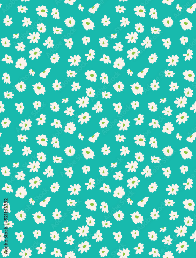 Abstract Small Daisy Flowers Hand Drawn Cute Ditsy Florals Seamless Pattern Trendy Fashion Colors Perfect for Allover Fabric Print or Wrapping Paper Abstract Small Daisy Flowers Hand Drawn Cute Ditsy Florals Seamless Pattern Trendy Fashion Colors Perfect for Allover Fabric Print or Wrapping Paper