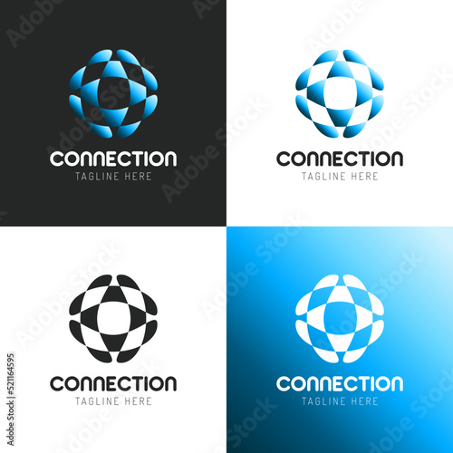 Logo moderno para empresa tecnológica con degradado