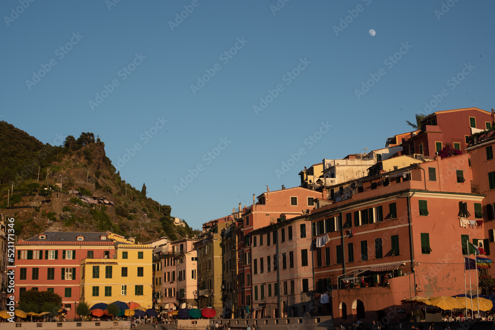 Cinque Terra on the sunset