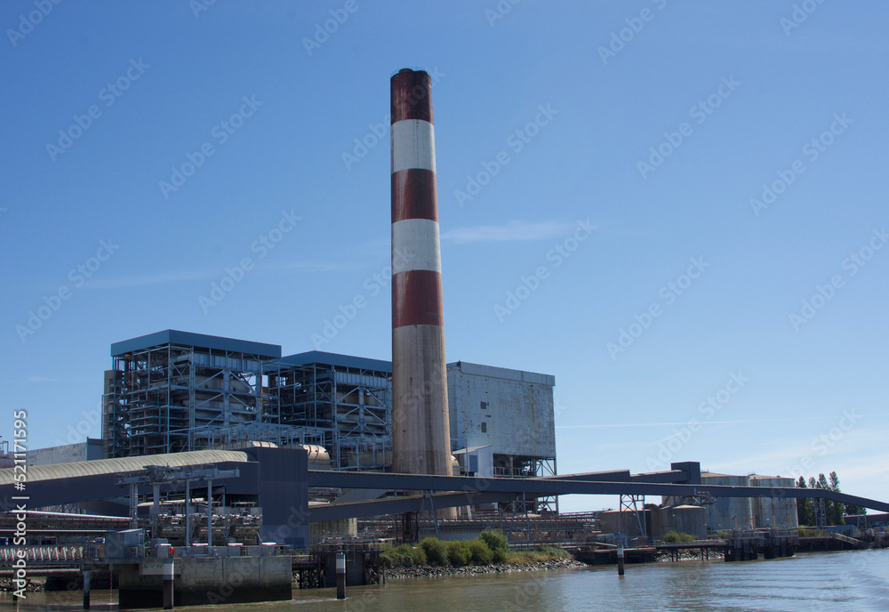 Cordemais Coal Power Plant. Estuary of the Loire river, France. Cordemais Coal Power Plant. Estuary of the Loire river, France.