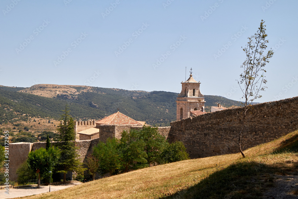 Inner walls of the castle of Morella, Castellón, Spain