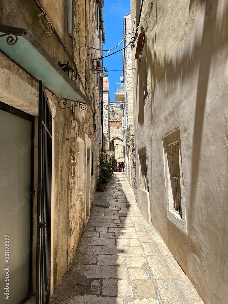 Fototapeta premium Street in the former Jewish ghetto of Split, Croatia