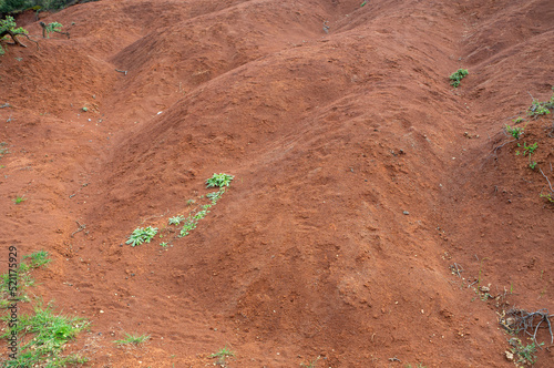 Wallpaper Mural Kokkinopilos (red clay), Preveza Greece, a unique geological phenomenon. Torontodigital.ca