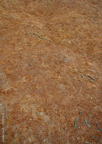 Wallpaper Mural Soil detail from Kokkinopilos (red clay), Preveza Greece, a unique geological phenomenon. Torontodigital.ca