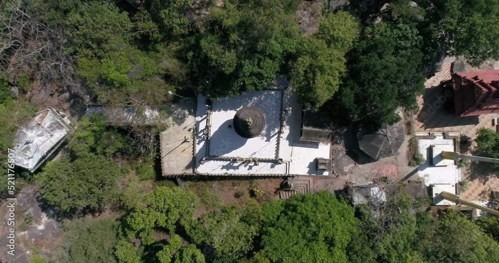 Aerial shot of the Phnom Suntuk temples on top of the mountain. Aerial shot of the Phnom Suntuk temples on top of the mountain.