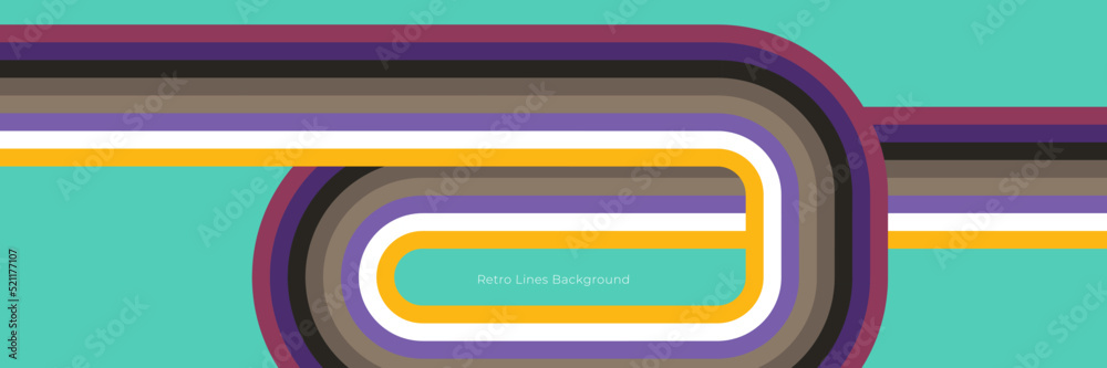 Futuristic 1970's background design in abstract retro style with colorful lines. Vector illustration. Futuristic 1970's background design in abstract retro style with colorful lines. Vector illustration.