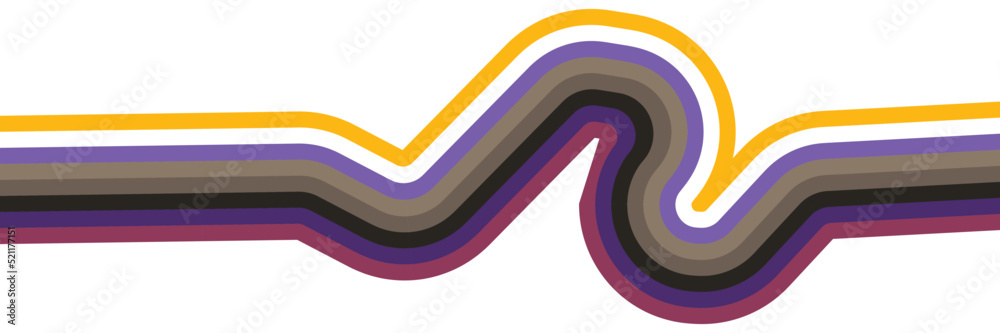 Futuristic 1970's background design in abstract retro style with colorful lines. Vector illustration. Futuristic 1970's background design in abstract retro style with colorful lines. Vector illustration.