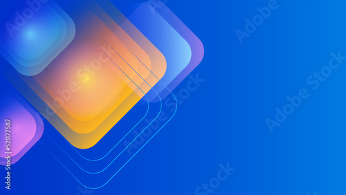 Blue abstract background. Vector Illustration