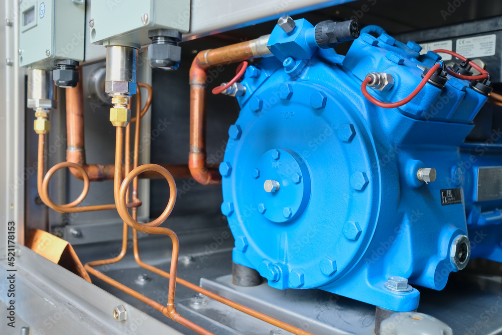 Foto de Semi hermitic compressor motor assembly of an explosion proof