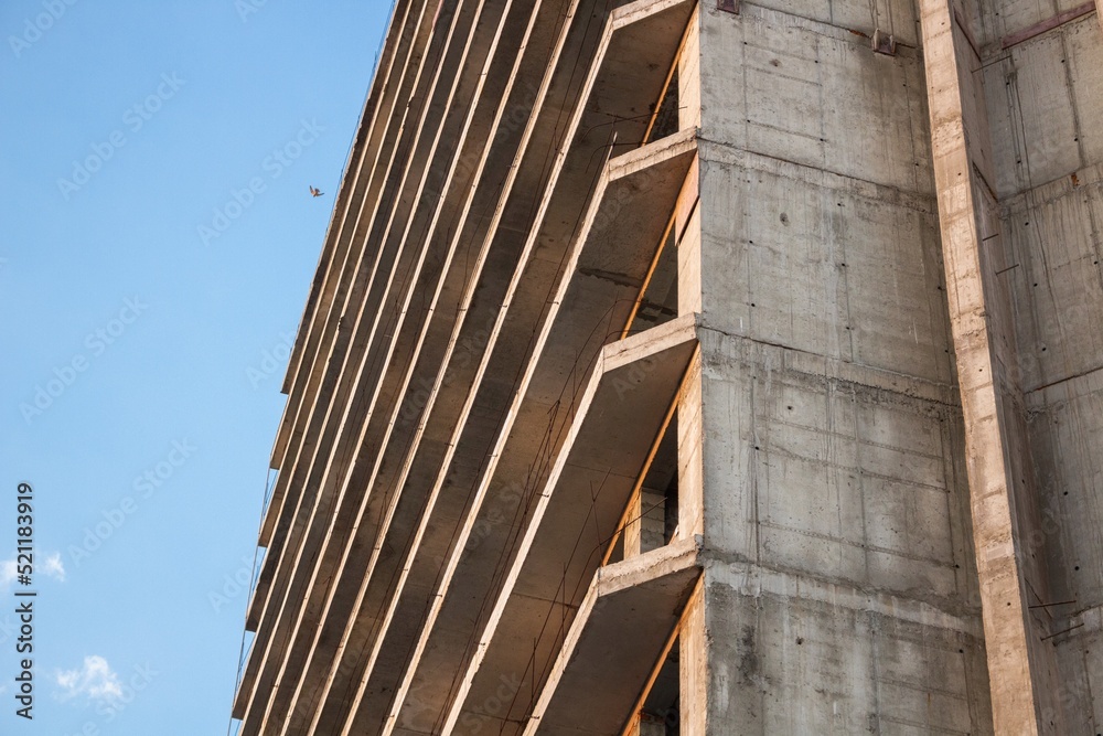 Fototapeta premium The beauty of the evening city at sunset